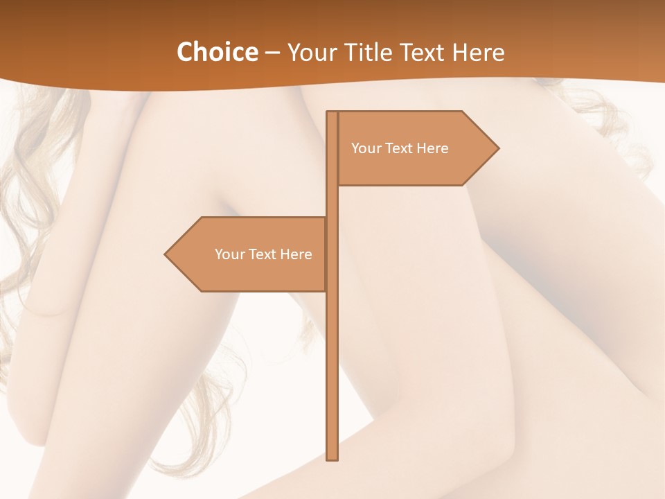Legs Bodyscape White PowerPoint Template