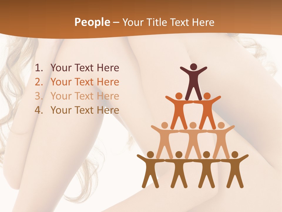 Legs Bodyscape White PowerPoint Template