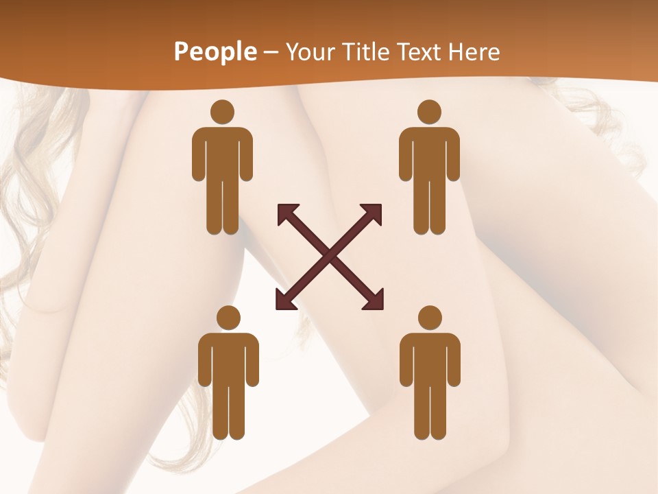 Legs Bodyscape White PowerPoint Template