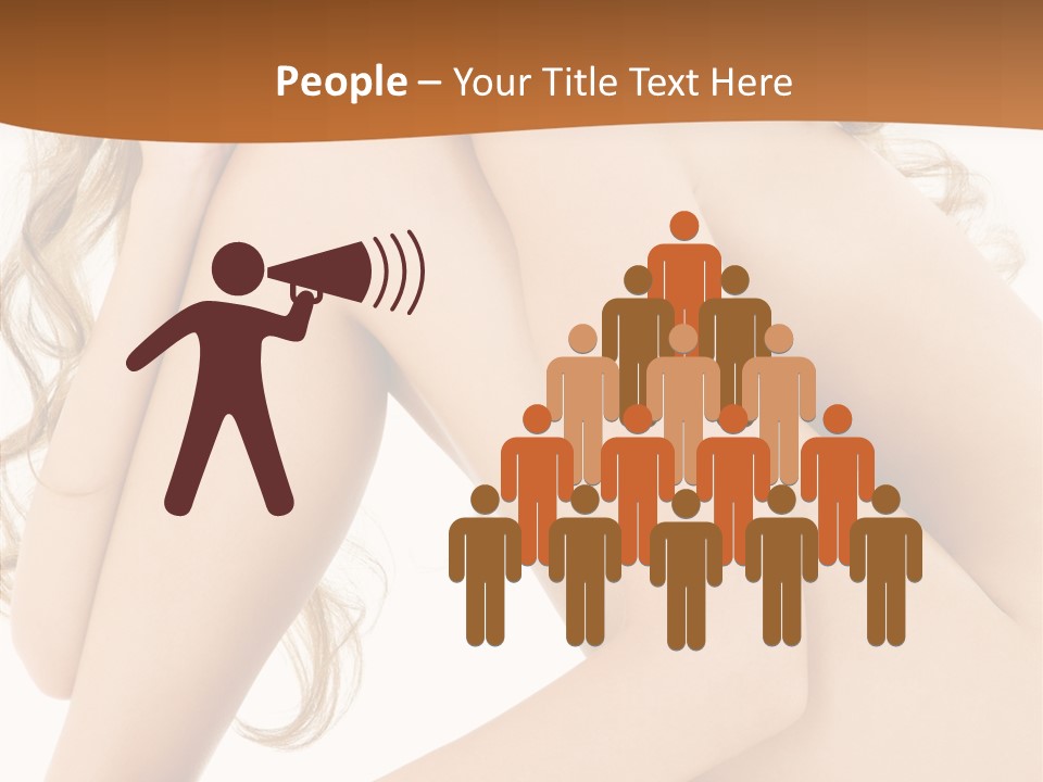 Legs Bodyscape White PowerPoint Template