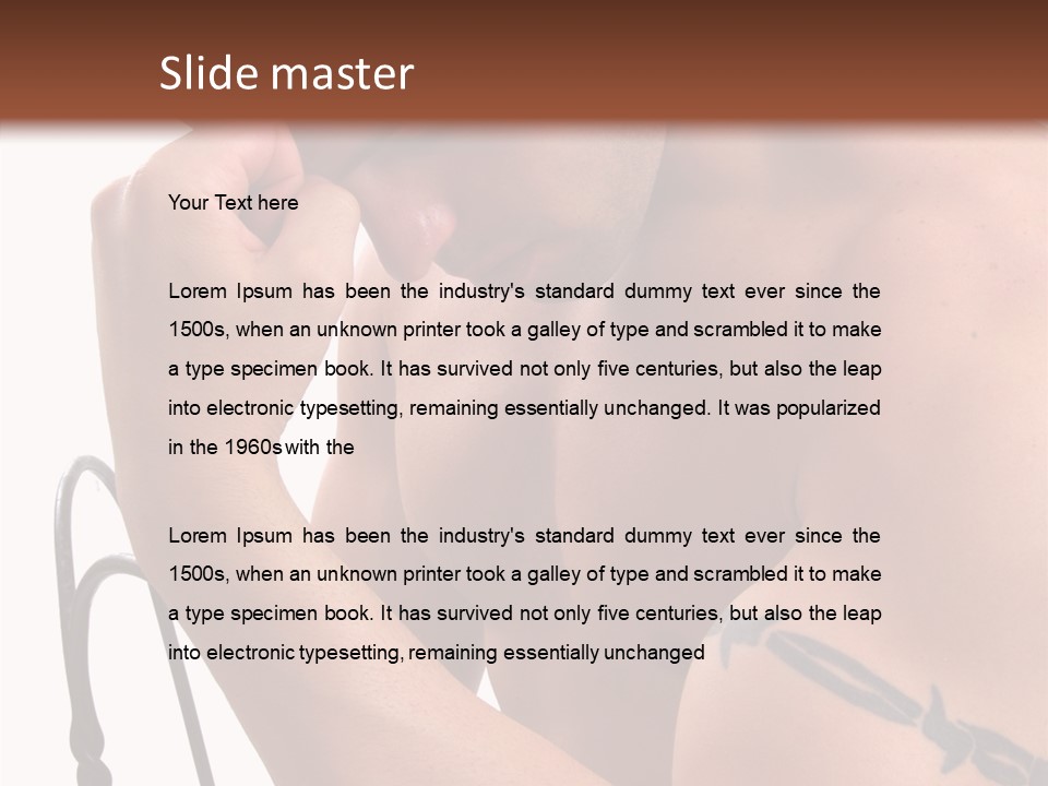 Muscular Arm Pecs PowerPoint Template