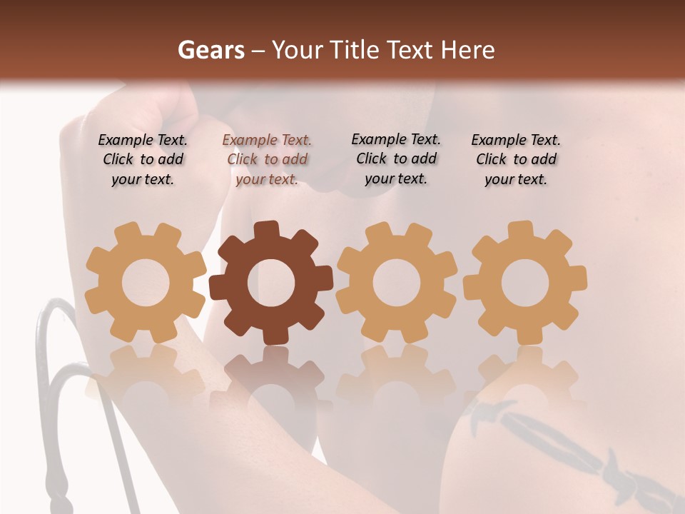 Muscular Arm Pecs PowerPoint Template