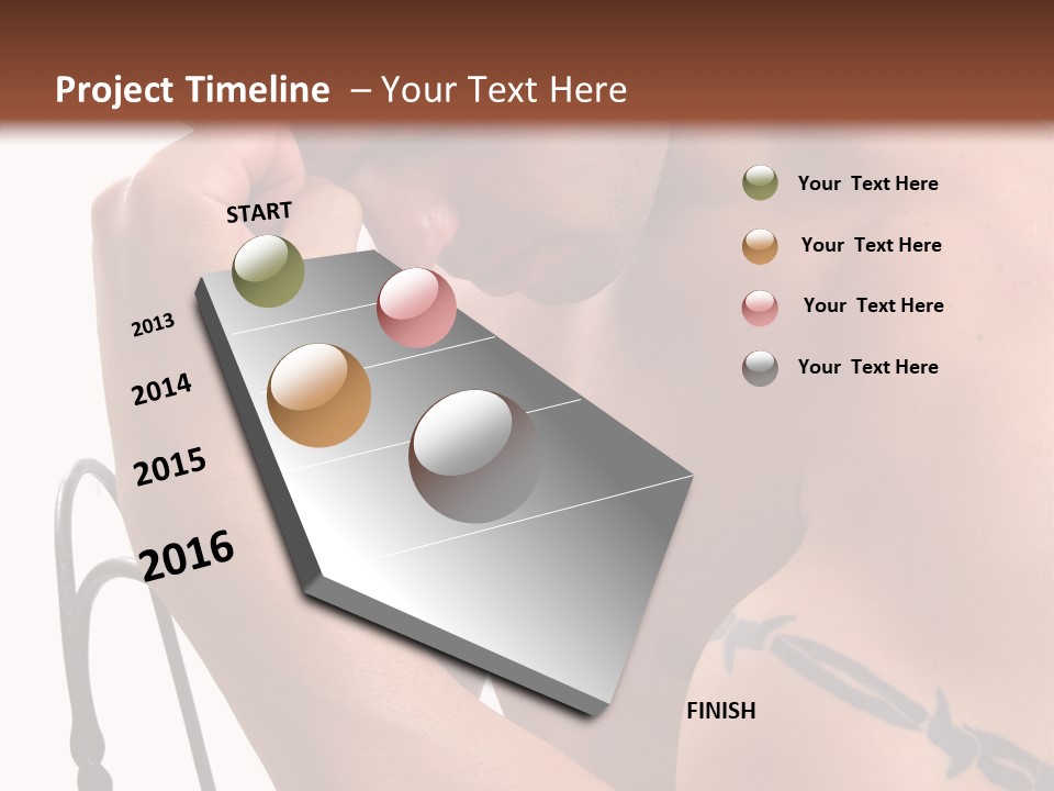 Muscular Arm Pecs PowerPoint Template