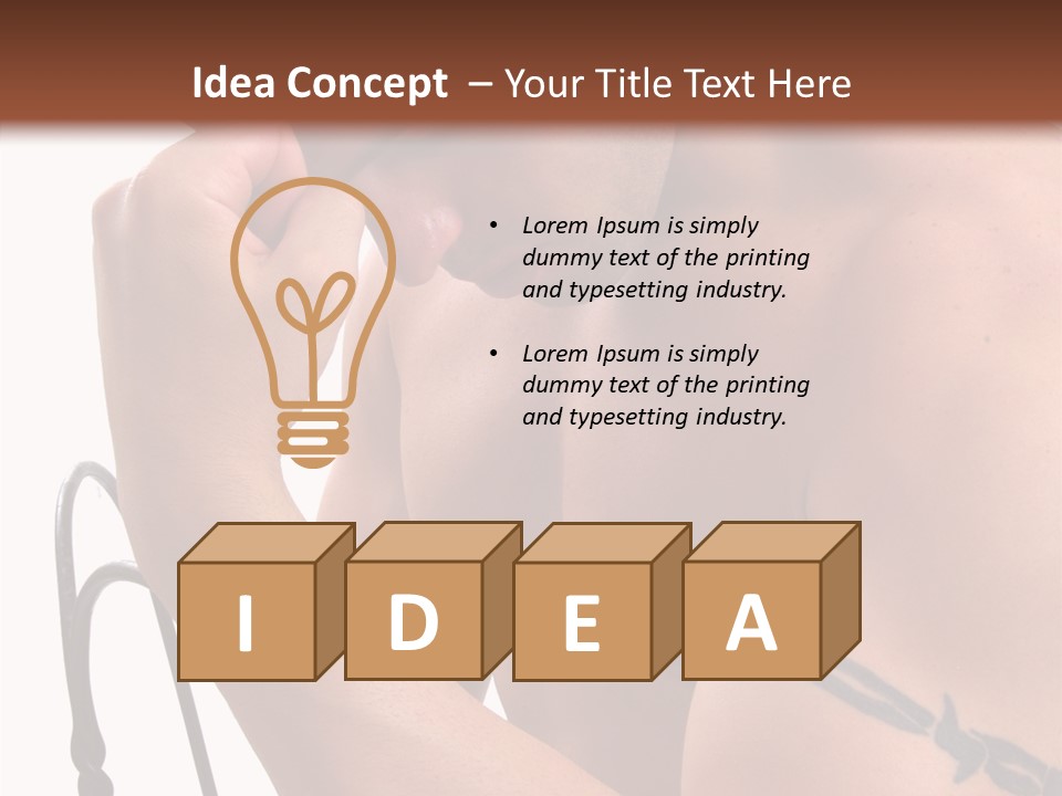 Muscular Arm Pecs PowerPoint Template