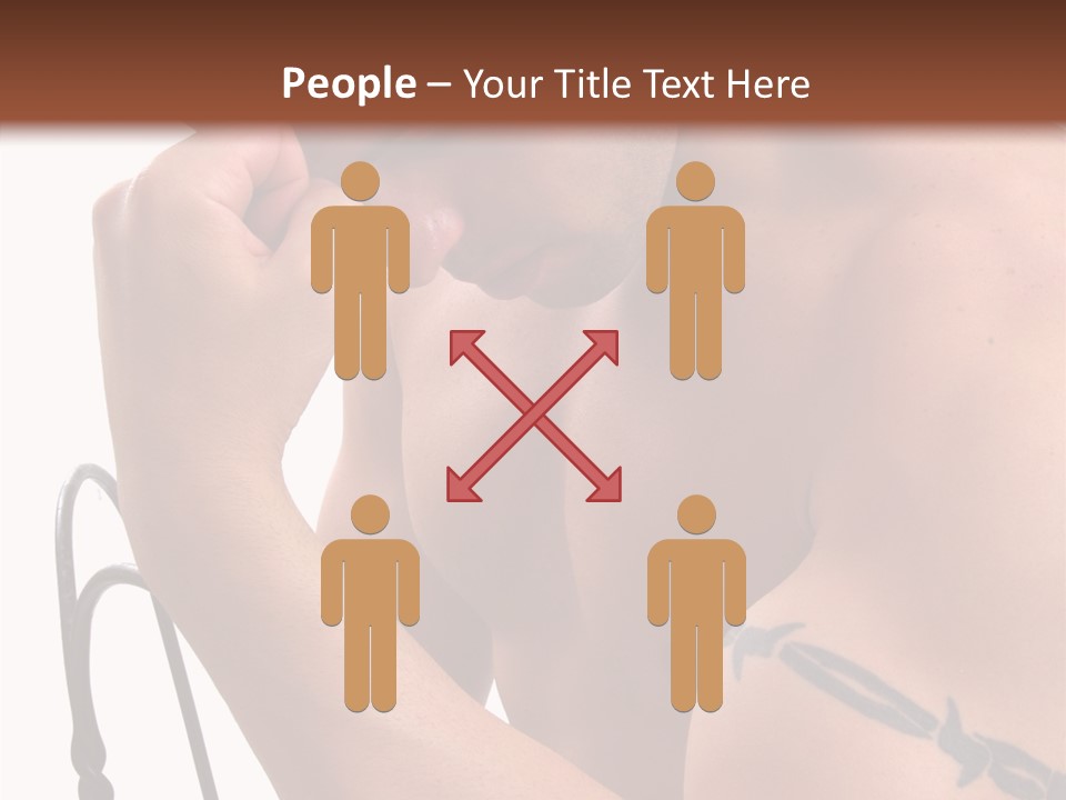 Muscular Arm Pecs PowerPoint Template