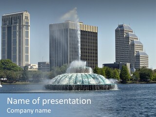 Parks Buildings Orlando PowerPoint Template