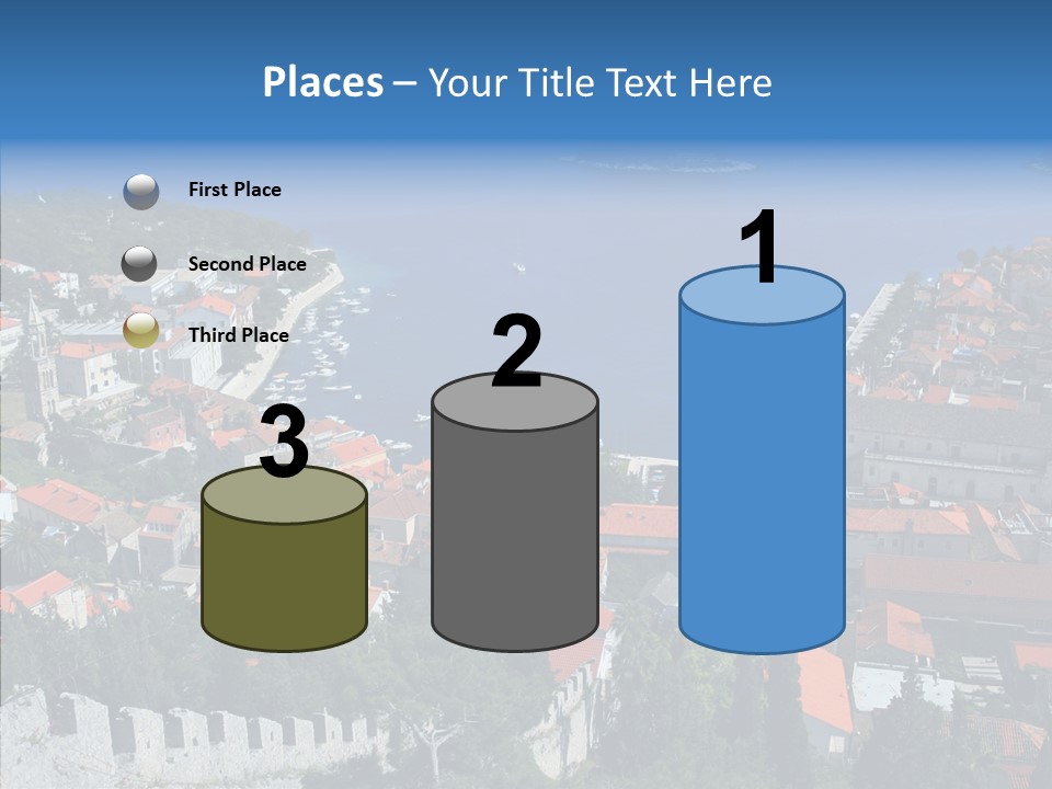 Panorama Trip Navy PowerPoint Template