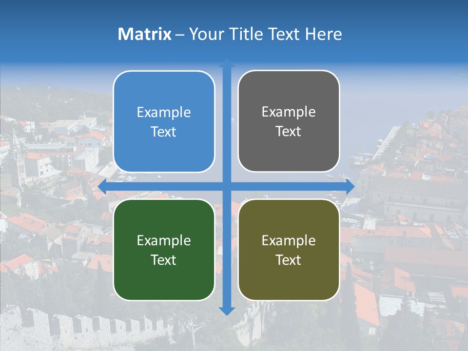 Panorama Trip Navy PowerPoint Template