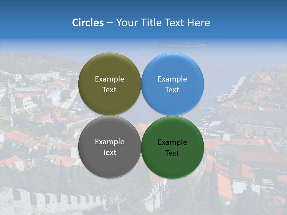 Panorama Trip Navy PowerPoint Template