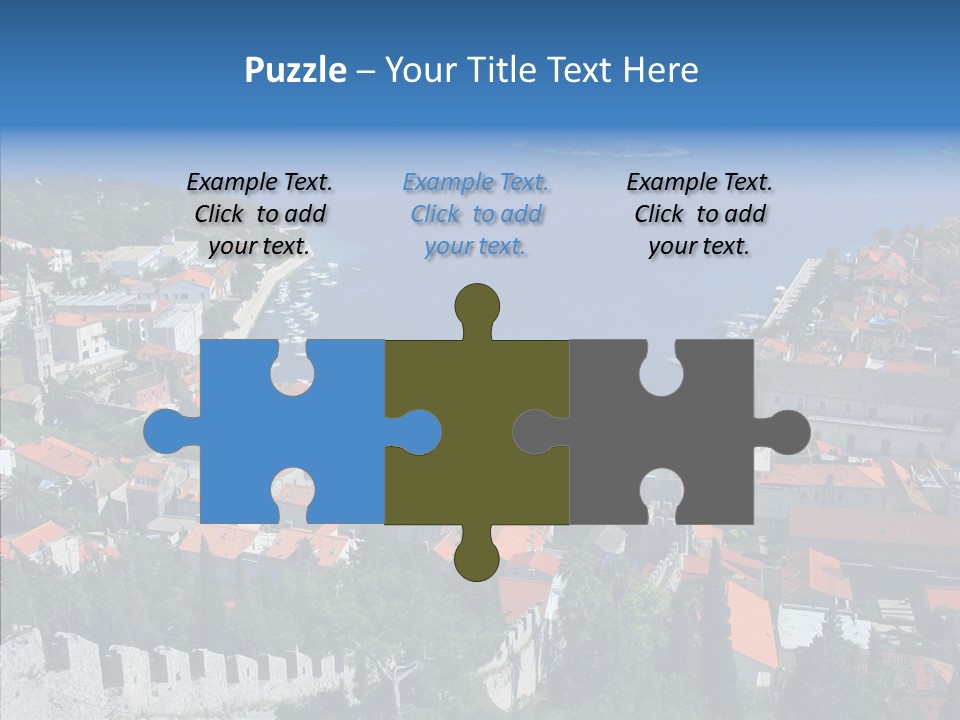 Panorama Trip Navy PowerPoint Template