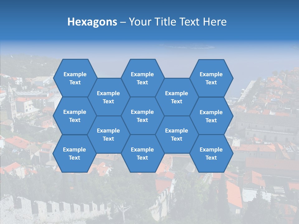 Panorama Trip Navy PowerPoint Template