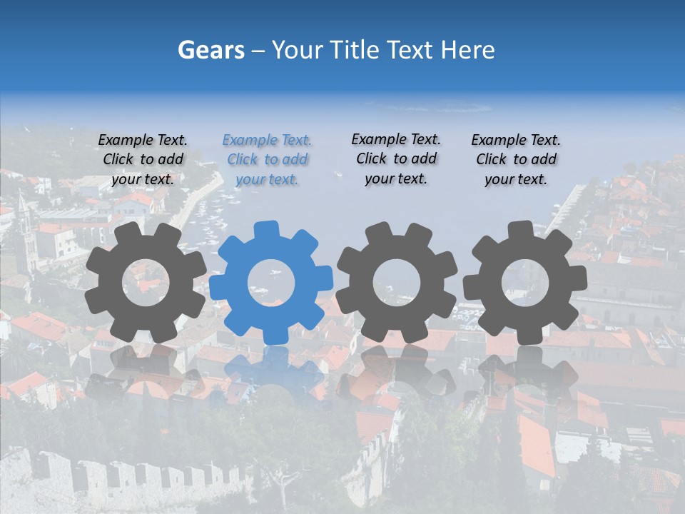 Panorama Trip Navy PowerPoint Template