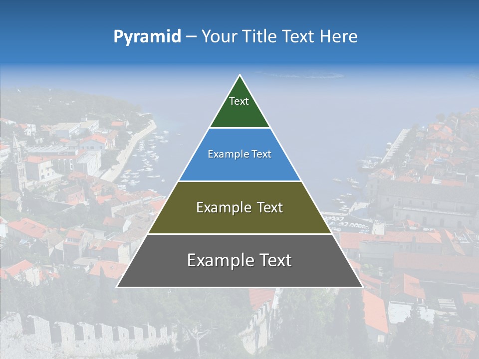 Panorama Trip Navy PowerPoint Template