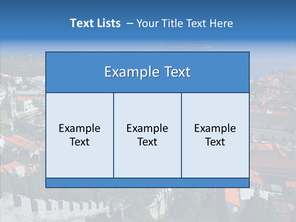 Panorama Trip Navy PowerPoint Template