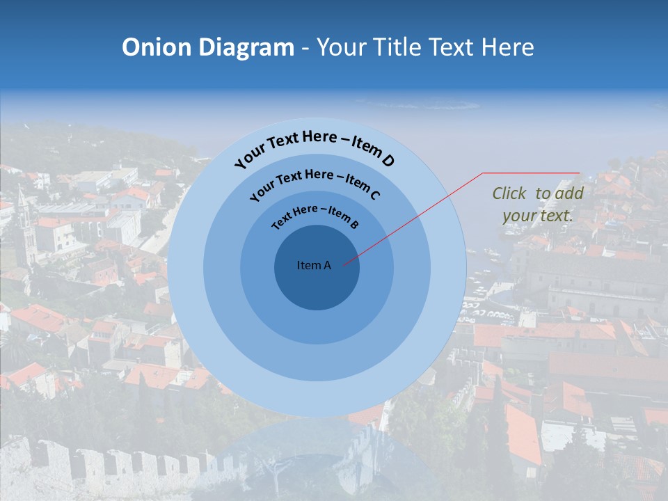 Panorama Trip Navy PowerPoint Template