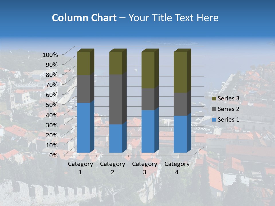 Panorama Trip Navy PowerPoint Template