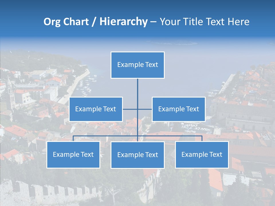 Panorama Trip Navy PowerPoint Template