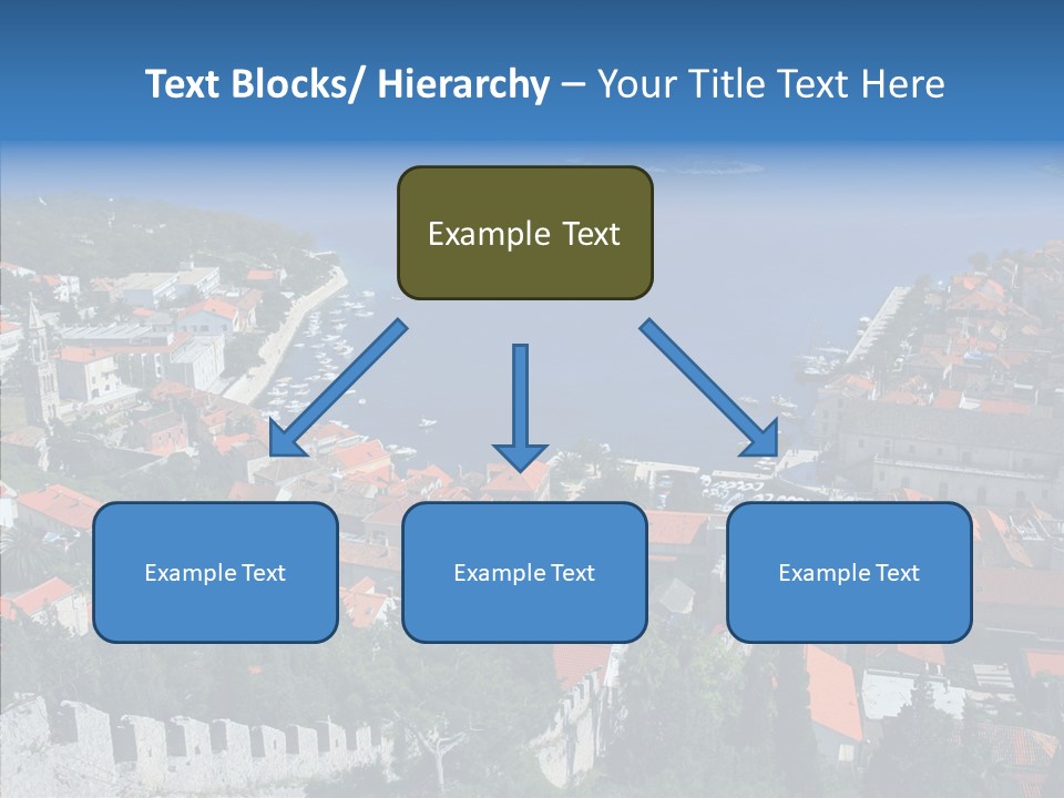 Panorama Trip Navy PowerPoint Template