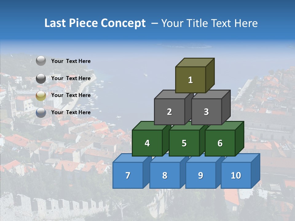 Panorama Trip Navy PowerPoint Template