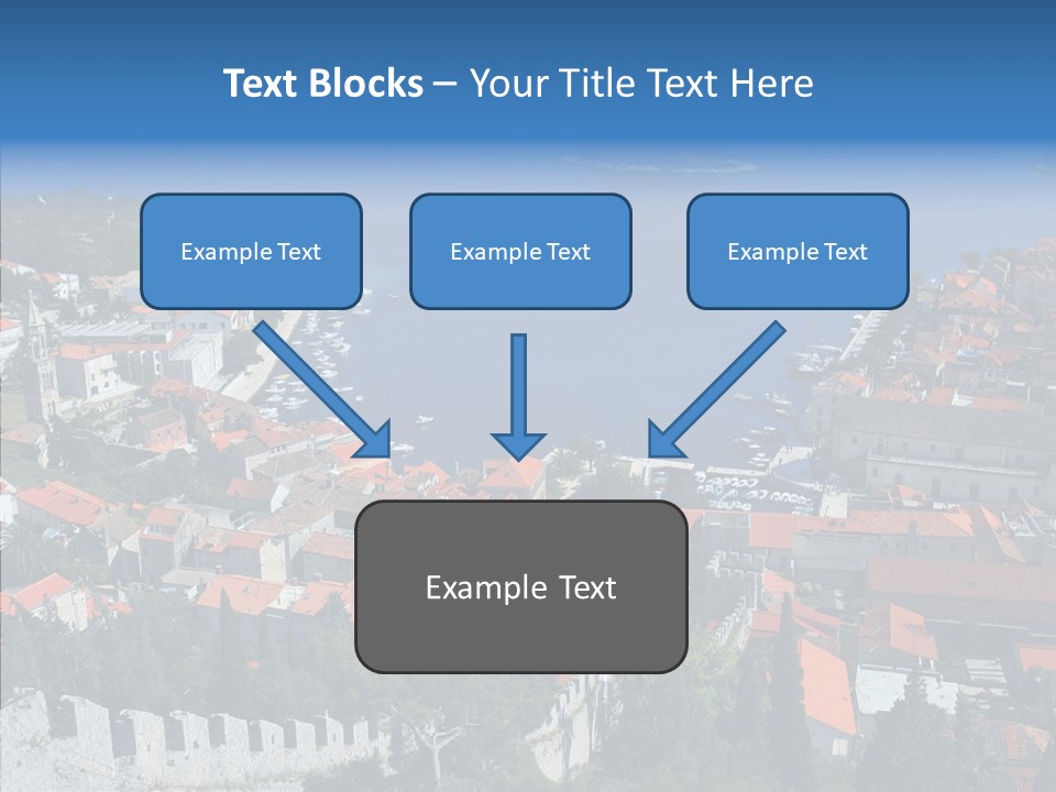 Panorama Trip Navy PowerPoint Template
