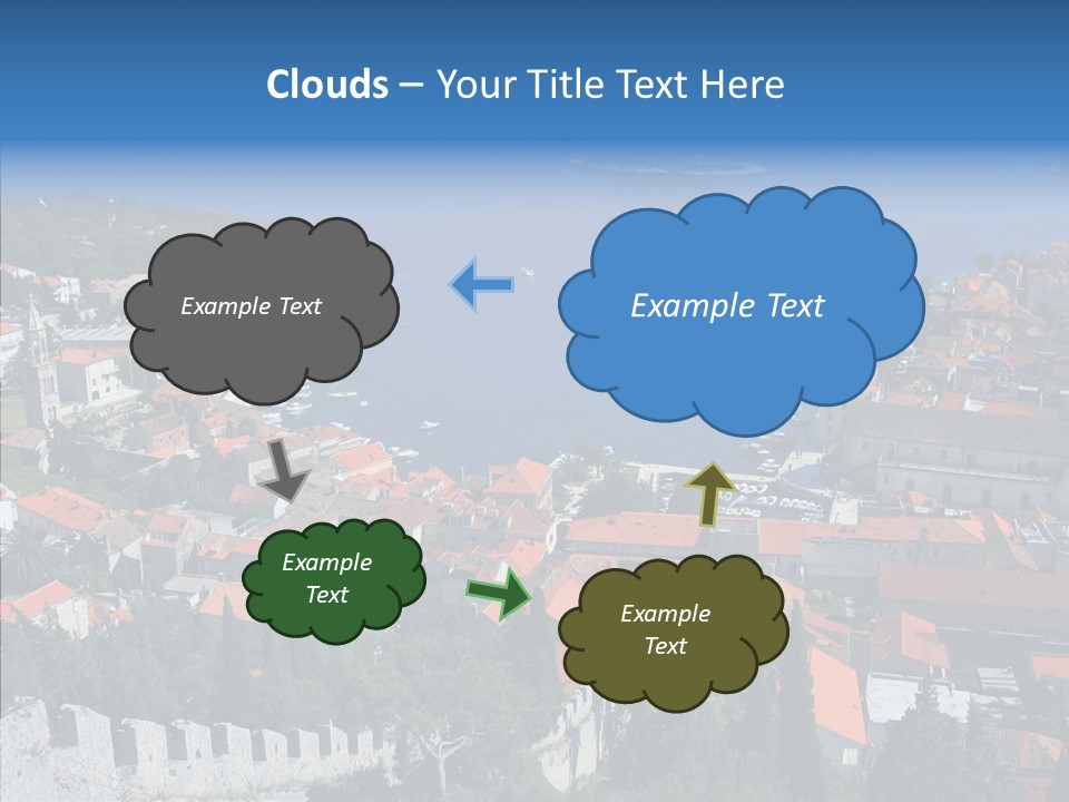 Panorama Trip Navy PowerPoint Template