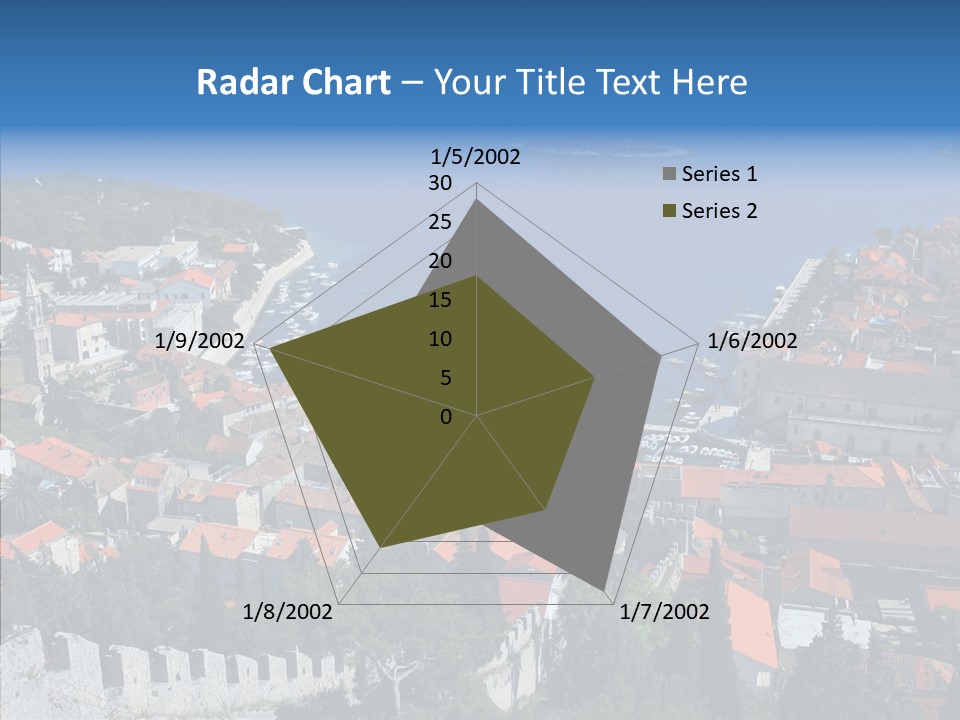 Panorama Trip Navy PowerPoint Template