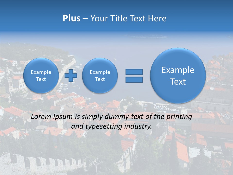 Panorama Trip Navy PowerPoint Template