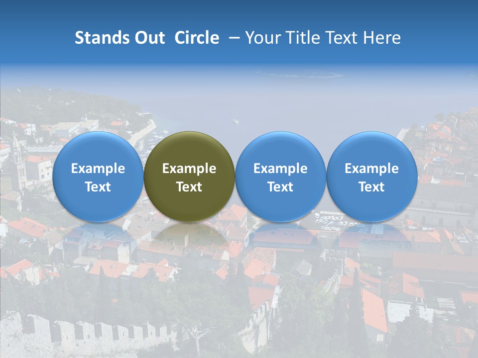 Panorama Trip Navy PowerPoint Template