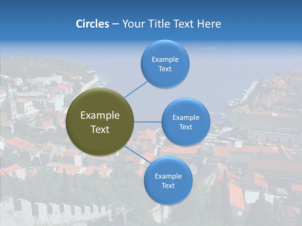 Panorama Trip Navy PowerPoint Template