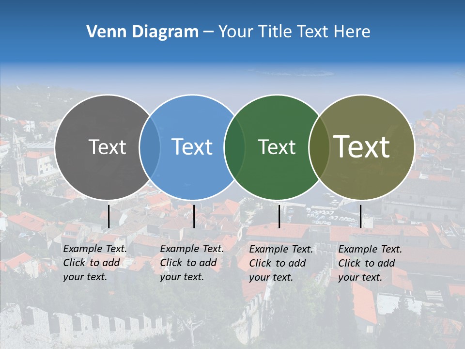 Panorama Trip Navy PowerPoint Template