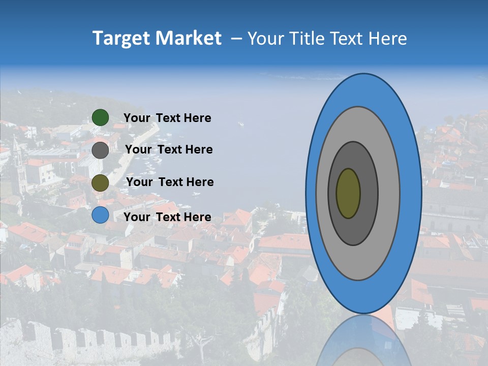 Panorama Trip Navy PowerPoint Template