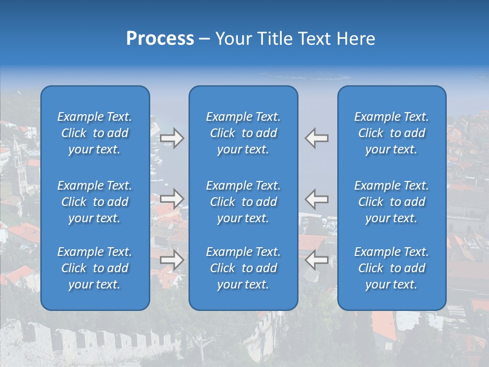 Panorama Trip Navy PowerPoint Template