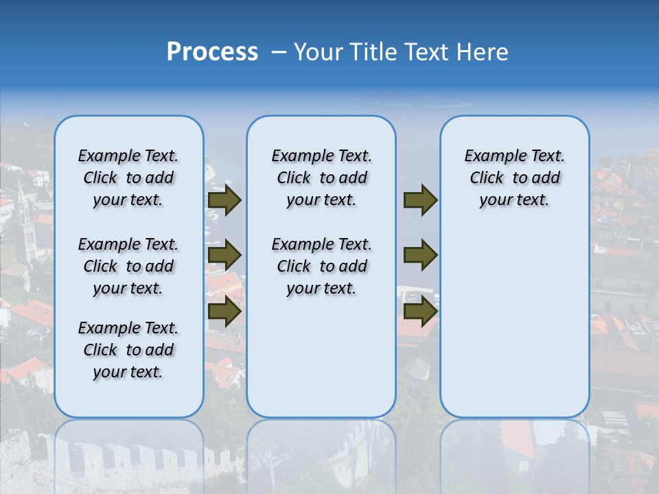 Panorama Trip Navy PowerPoint Template