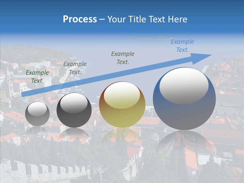 Panorama Trip Navy PowerPoint Template