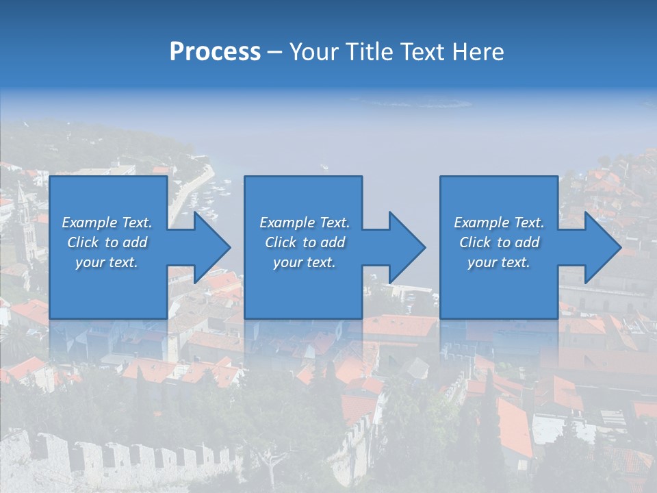 Panorama Trip Navy PowerPoint Template