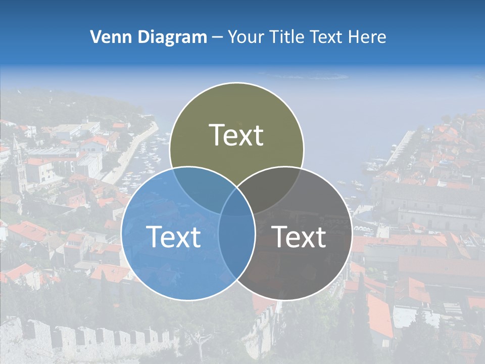 Panorama Trip Navy PowerPoint Template