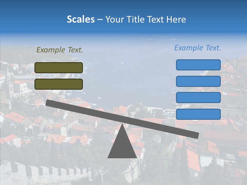 Panorama Trip Navy PowerPoint Template