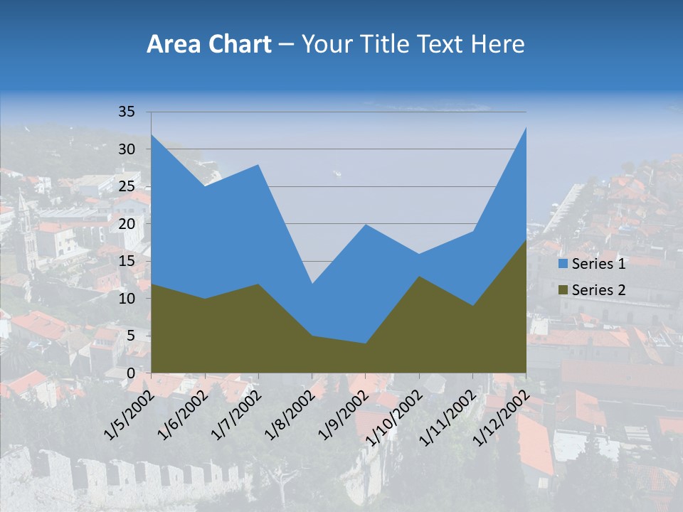 Panorama Trip Navy PowerPoint Template