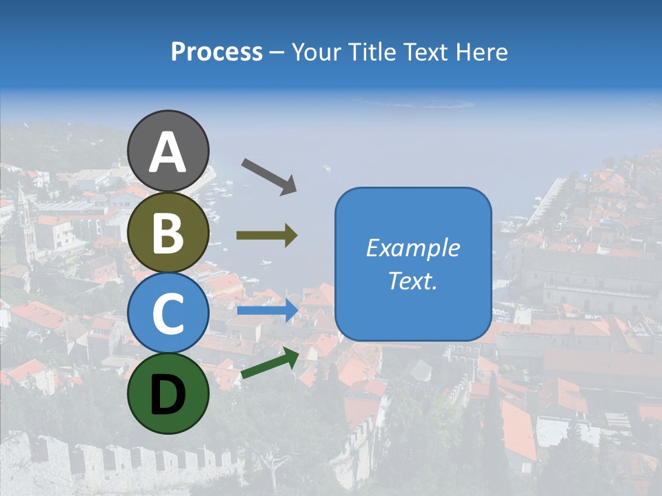 Panorama Trip Navy PowerPoint Template