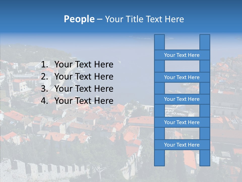 Panorama Trip Navy PowerPoint Template