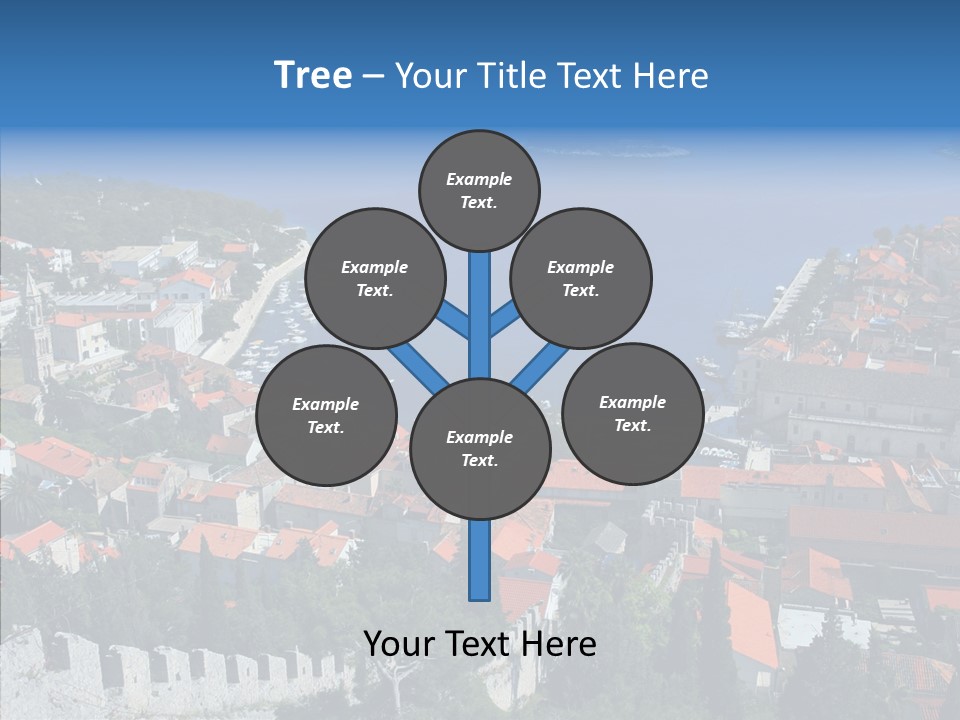 Panorama Trip Navy PowerPoint Template