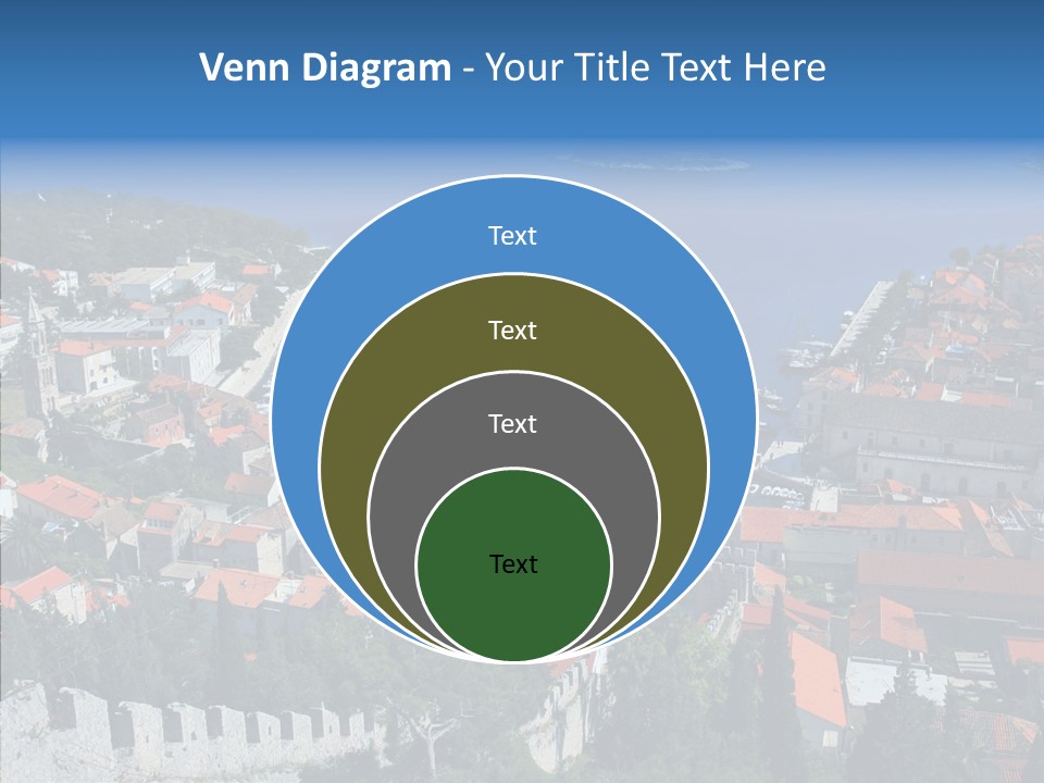 Panorama Trip Navy PowerPoint Template