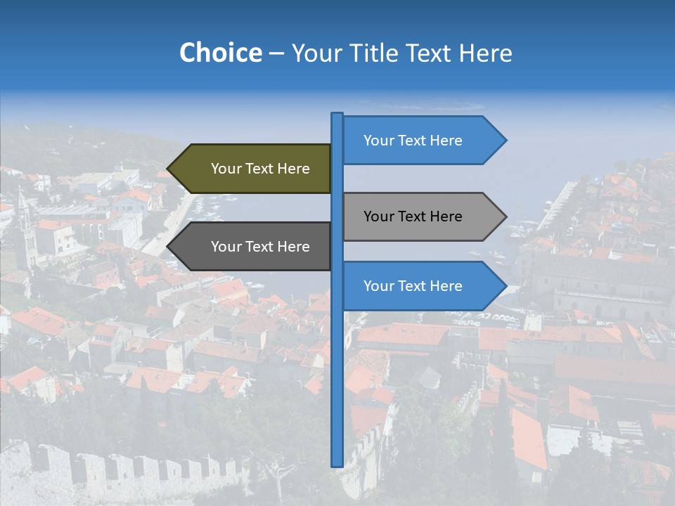 Panorama Trip Navy PowerPoint Template