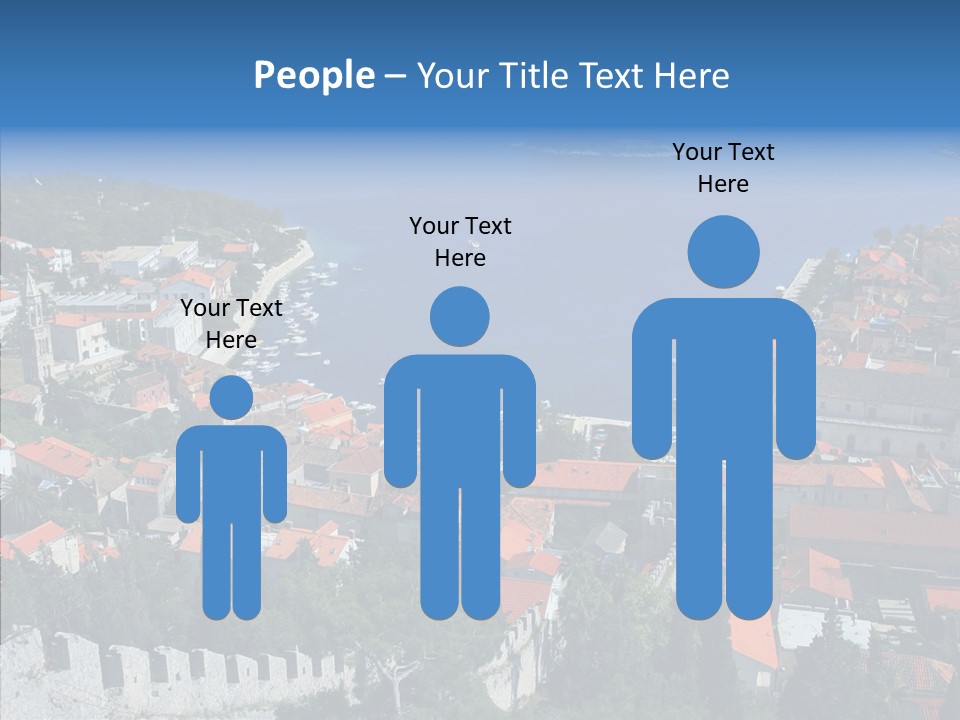 Panorama Trip Navy PowerPoint Template