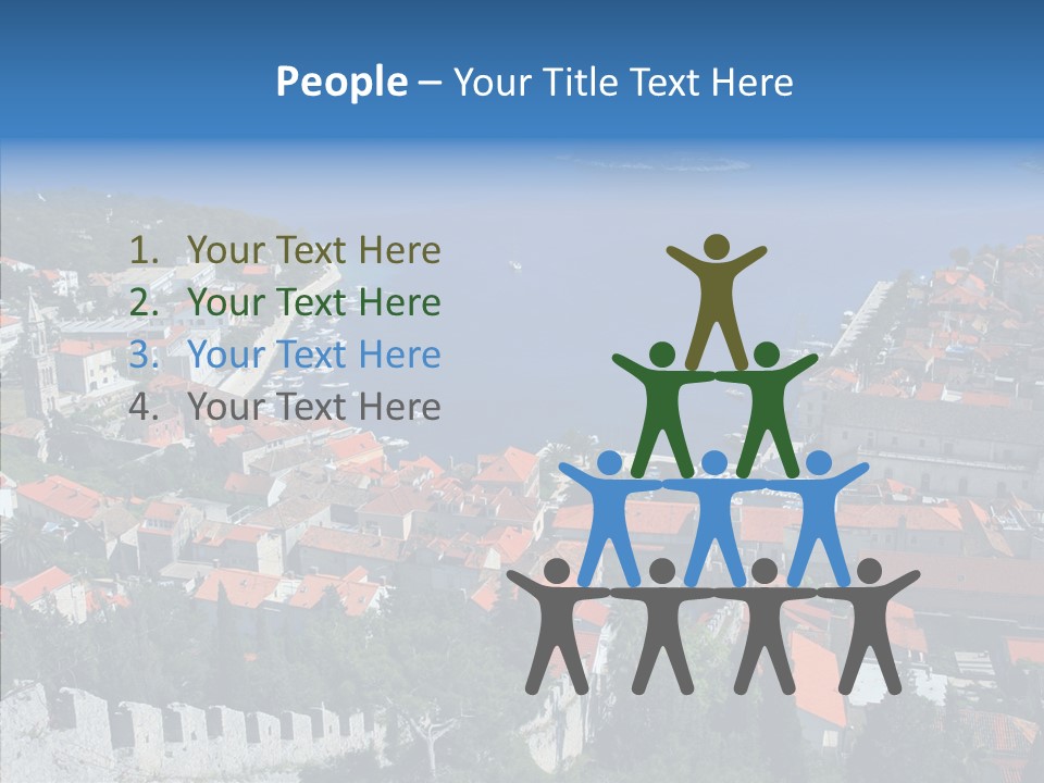 Panorama Trip Navy PowerPoint Template