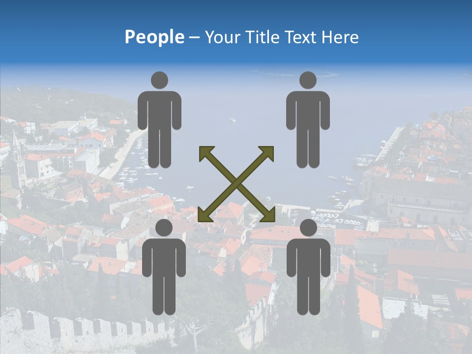 Panorama Trip Navy PowerPoint Template