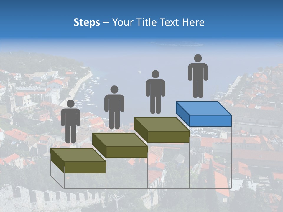 Panorama Trip Navy PowerPoint Template