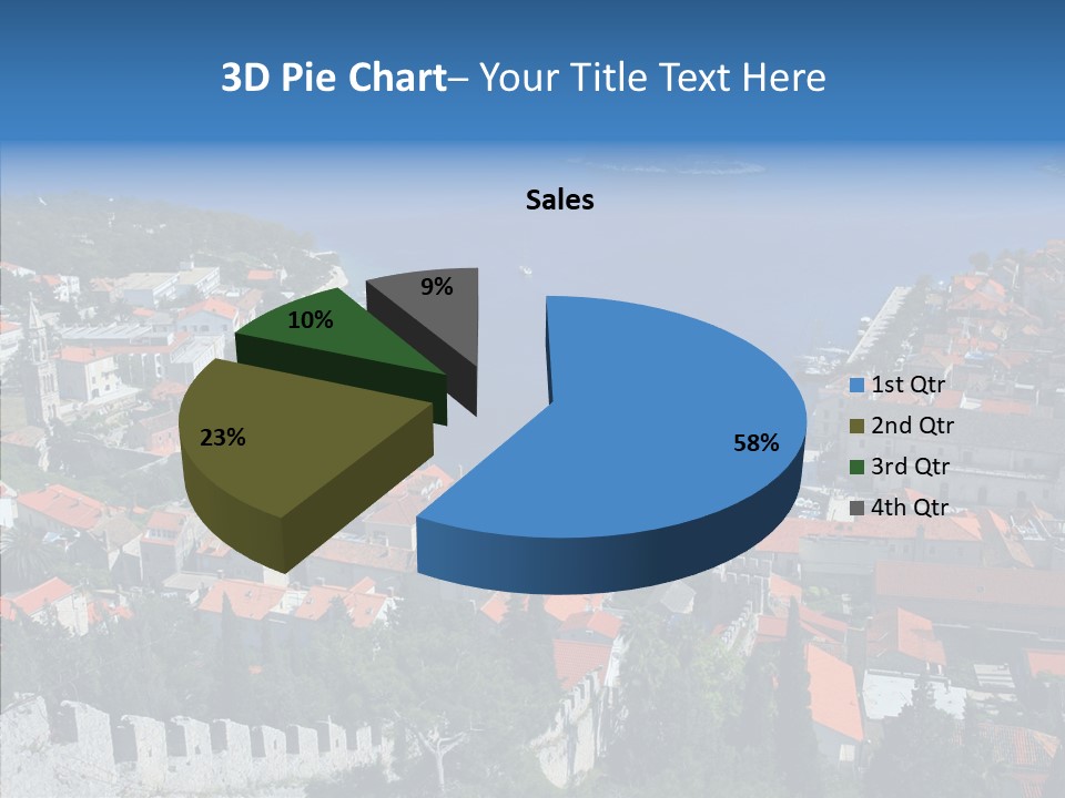 Panorama Trip Navy PowerPoint Template