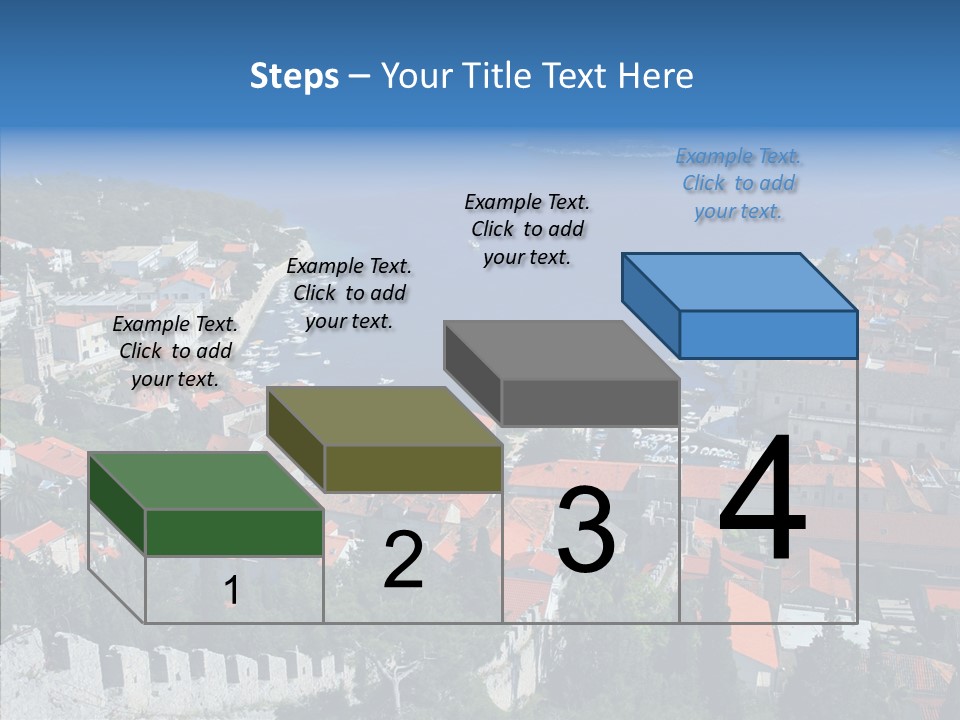 Panorama Trip Navy PowerPoint Template