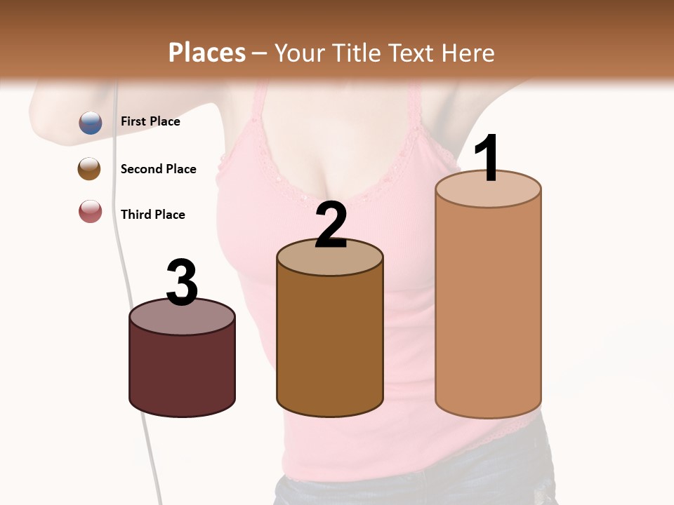 Woman Rock Beauty PowerPoint Template